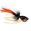 Catch Fly Fishing Flies Catch Hard Popper Black/Orange 3-Pack