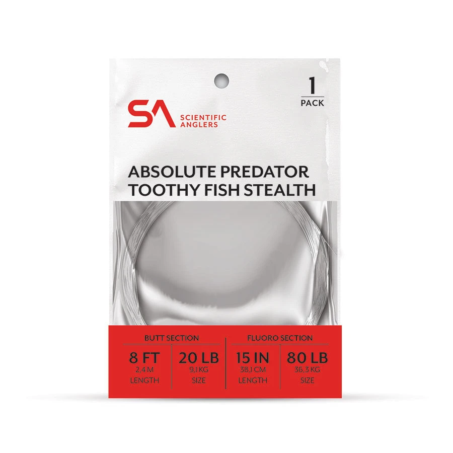 Scientific Anglers Absolute Predator Toothy Fish Stealth Leader 3 Scientific Anglers Absolute Predator Toothy Fish Stealth Leader