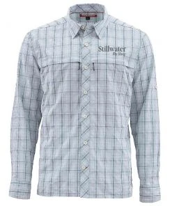 Simms Men'S Stone Cold L/S Shirt Sfs Logo