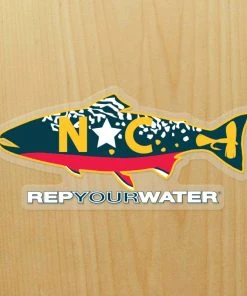 Accessories Rep Your Water Nc Brookie Sticker