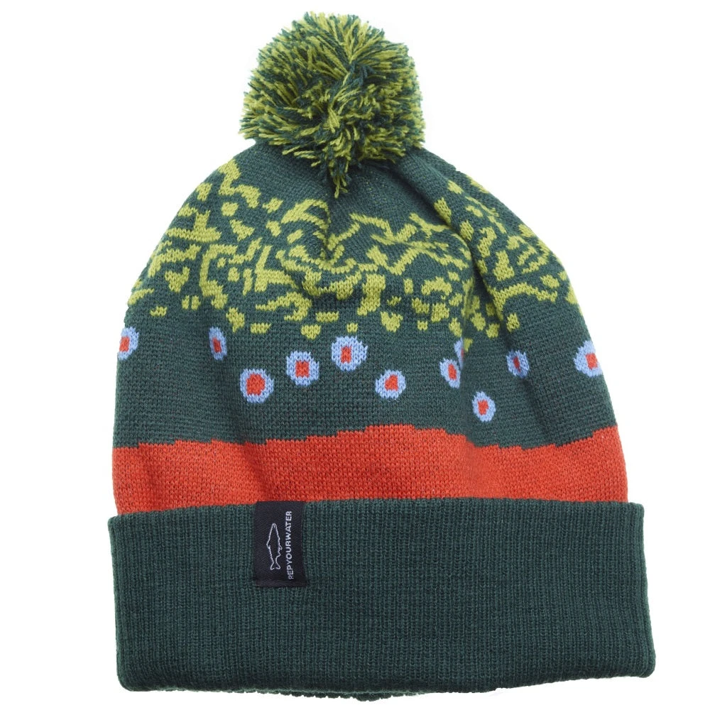 Rep Your Water Brook Trout Skin Knit Hat Clothing 3 Rep Your Water Brook Trout Skin Knit Hat Clothing