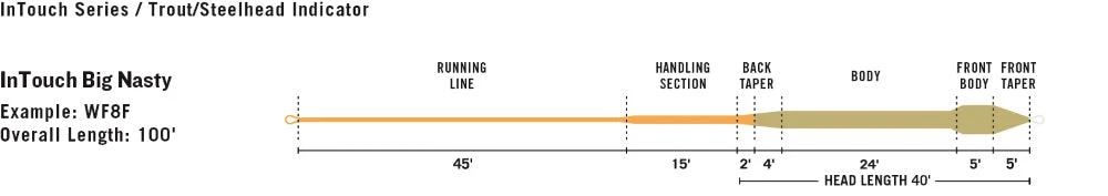 Lines Rio Intouch Big Nasty Freshwater Fly Line - Closeout 4 Lines Rio Intouch Big Nasty Freshwater Fly Line - Closeout
